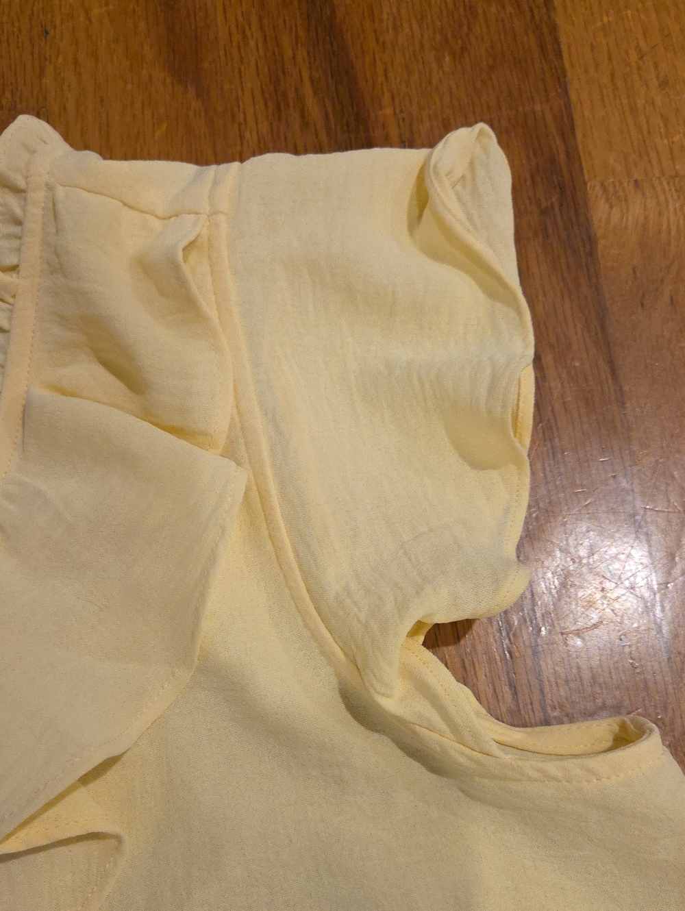 Pretty Yellow Ruffle Top - Picture 8 of 10